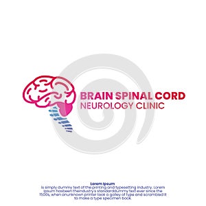 brain spinal logo template