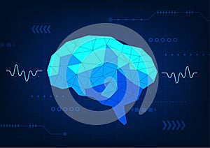 Brain technology background It is an intelligent computer technology that acts to process and command just like the human brain is