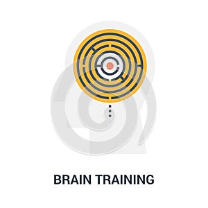 brain training icon concept