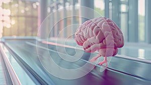 The brain on treadmill.AI generated