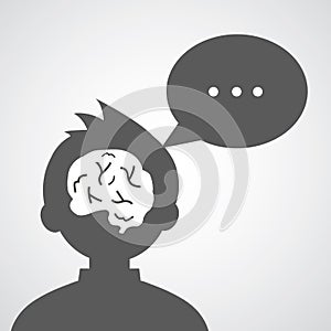 Brain vector cartoon