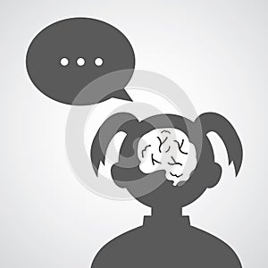 Brain vector cartoon