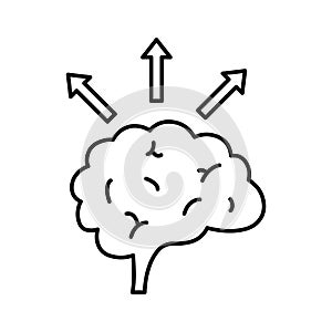 Brain Vector Icon which can easily modify or edit