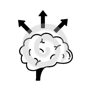 Brain Vector Icon which can easily modify or edit