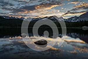 Brainard Lake Sunset photo