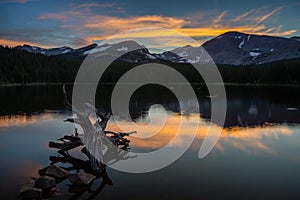 Brainard Lake Sunset photo