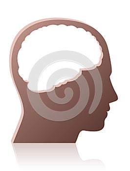Brainless Person Symbol Head photo