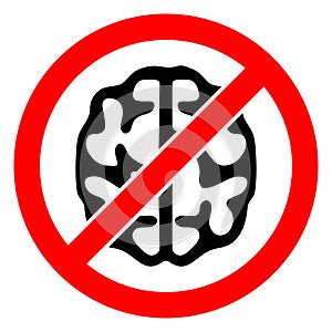 Brainless Raster Icon Illustration photo