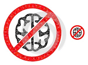 Brainless Triangle Lowpoly Flat Icon photo
