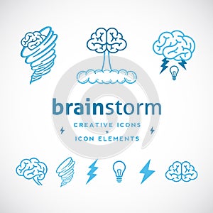 Brainstorm Abstract Creative Logo Template