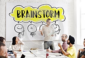 Brainstorm Business Work Discussion Concept