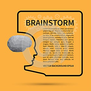 Brainstorm, creative thinking background concept