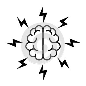 Brainstorm icon, vector illustration