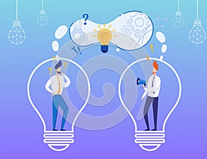 Brainstorm, Idea Creation and Discussion Metaphor