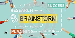 Brainstorm Meeting Planning Sharing Thinking Concept