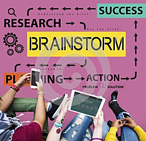 Brainstorm Meeting Planning Sharing Thinking Concept