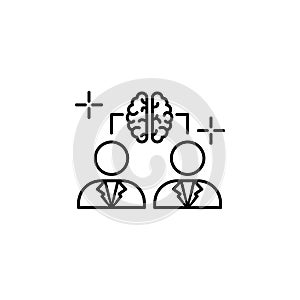 Brainstorm men brain icon. Element of brain concept