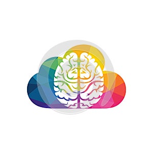 Brainstorm power thinking brain icon.