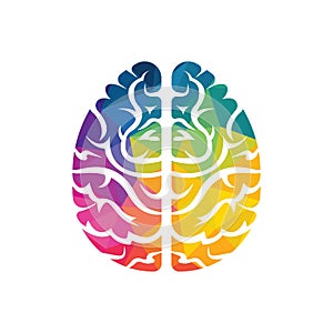 Brainstorm power thinking brain icon.