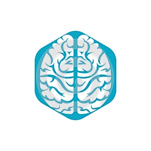 Brainstorm power thinking brain icon.