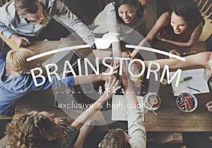 Brainstorm Sharing Meeting Ideas Planning Strategy Concept