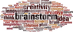 Brainstorm word cloud