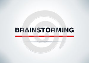 Brainstorming Abstract Flat Background Design Illustration photo
