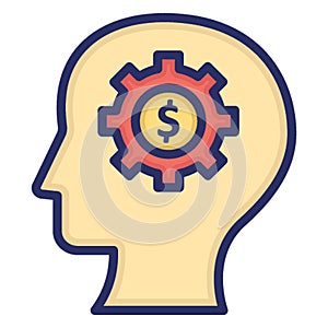 Brainstorming, business idea .   Vector icon which can easily modify or editable