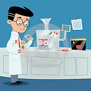 Brainstorming concept design vector illustration