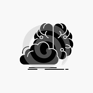 brainstorming, creative, idea, innovation, inspiration Glyph Icon. Vector isolated illustration