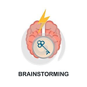 Brainstorming icon. Simple element from critical thinking collection. Creative Brainstorming icon for web design, templates,