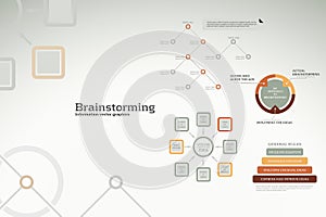 Brainstorming infographics - ideas, graphs, charts