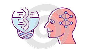 Brainstorming Innovation: Creative Thinking Icon, vector design Generative AI