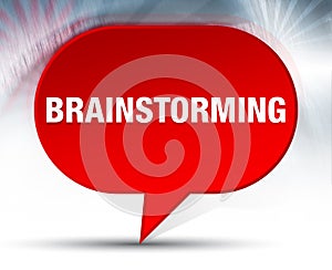 Brainstorming Red Bubble Background photo