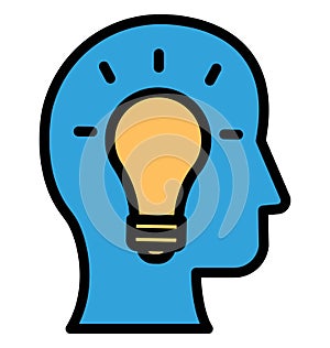 Brainstorming Isolated Vector icon which can easily modify or edit