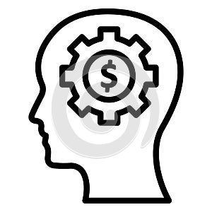 Brainstorming Isolated Vector Icon which can easily modify or edit