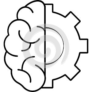 Brainstorming Outline Vector Icon that can easily edit or modify .