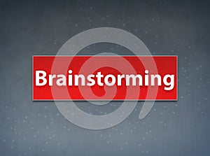 Brainstorming Red Banner Abstract Background photo
