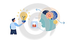 Brainstorming Session with Idea Generation, vector design Generative AI