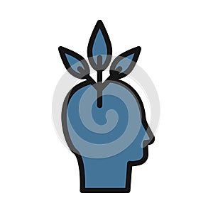 Brainstorming, thinking line isolated vector icon can be easily modified and edit