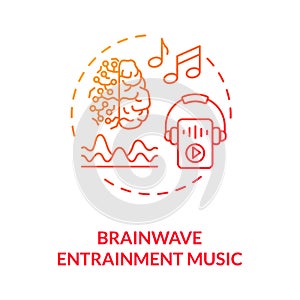 Brainwave entertainment music concept icon photo