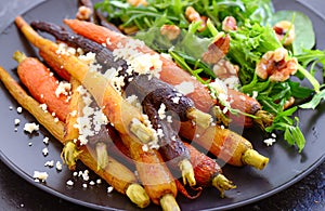 Braised carrot salad photo