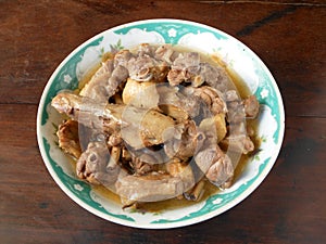 Braised duck