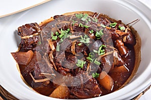 Braised lamb pot