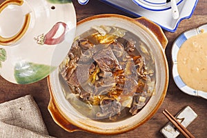 Braised mutton hot pot.