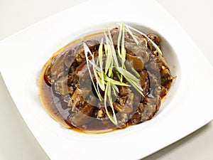 Braised Pork trotter with spicy sauce