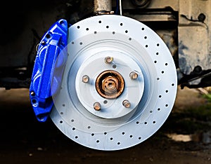 Brake caliper and disk