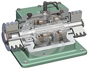 Brake Clutch Cutaway