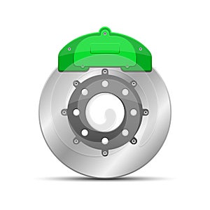 Brake disk vector design illustration