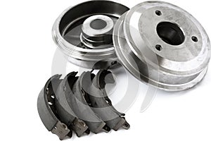 Brake drums and shoes